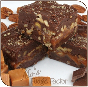 Chocolate Caramel Pecan Fudge 