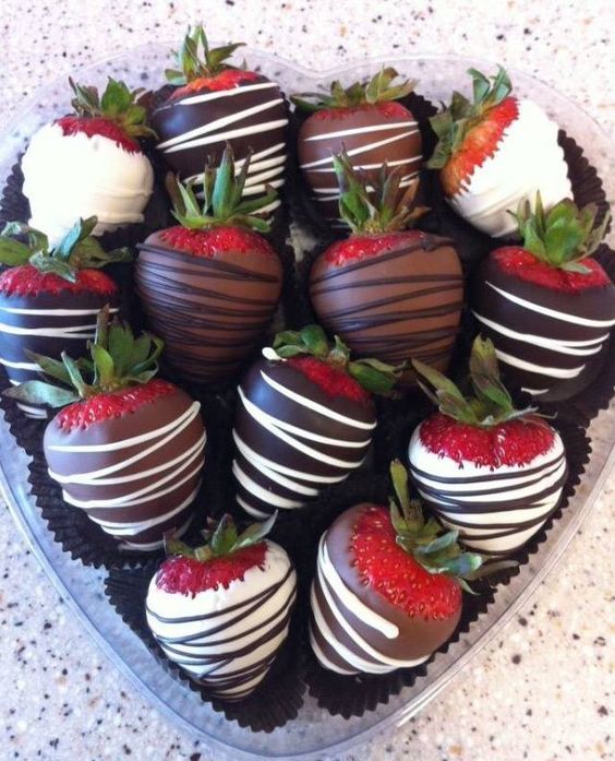 Chocolate Covered Strawberries - Assorted milk and dark chocolate Chocolate Covered Strawberries