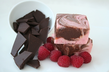 Dark Chocolate Raspberry Fudge